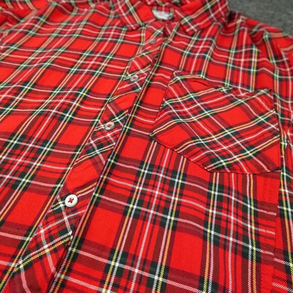Vineyard Vines Shirt Womens 8 Red Plaid Weekend Button Down‎ Relaxed Christmas - Picture 7 of 14